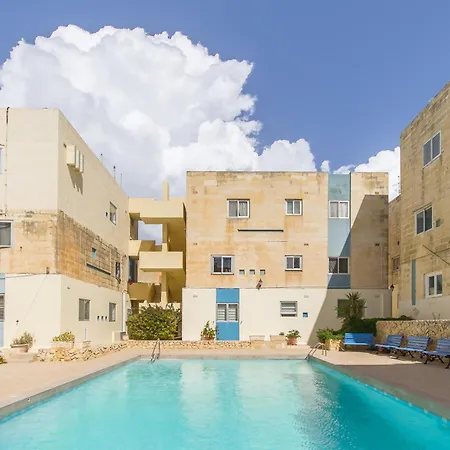 Apartment Seaview Pool Dolmen Apt St Paul's Bay - Happy *